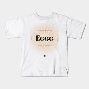 Open your Mouth and Smile As If You Want to Say Eeee Face Yoga Kids T-Shirt